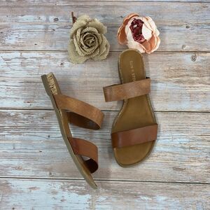 Sun + Stone Brown Easten Slide Sandals